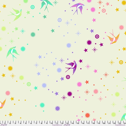 Tula Pink - Fairy Dust XL - Cotton Candy - Patchwork Baumwolle - Quilting Backing Fabric - ÜBERBREITE 274 cm